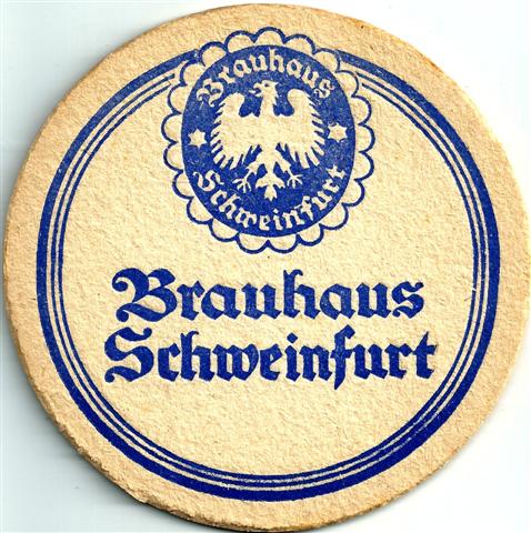 schweinfurt sw-by brauhaus rund 1fbg 1a (215-brauhaus schweinfurt-blau)